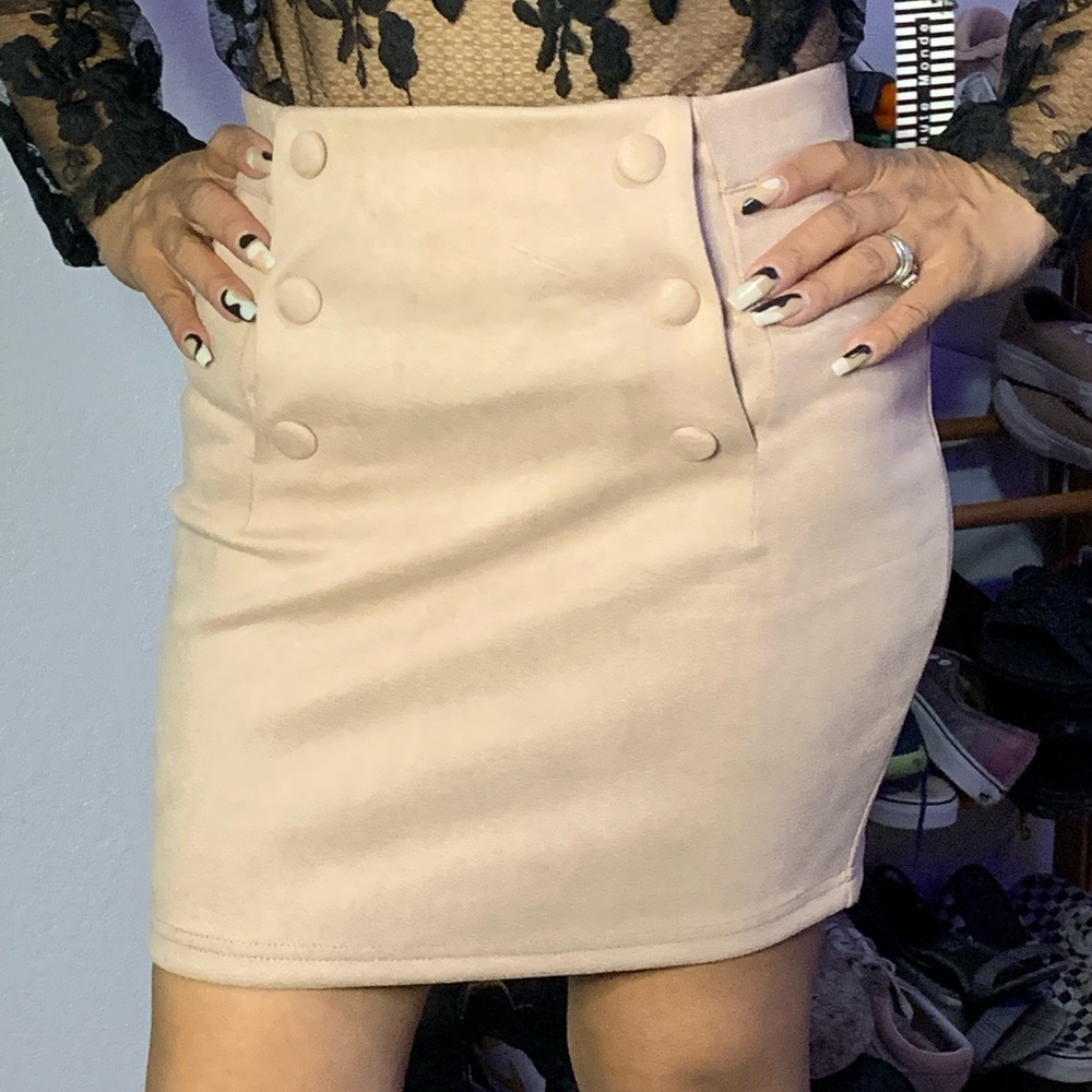 Tan nude skirt